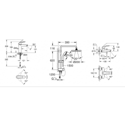 Комплект змішувачів для ванни Grohe Eurosmart New UA123246R0