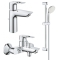 Комплект смесителей для ванной комнаты 3 в 1 Grohe BauLoop UA123215M0