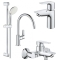 Комплект змішувачів для ванної кімнати Grohe BauEdge UA123218K0