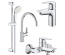 Комплект змішувачів для ванної кімнати Grohe BauEdge UA123218K0