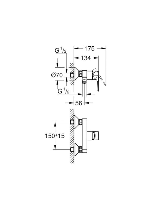 Комплект смесителей для душа 3 в 1 Grohe BauLoop UA123220S0