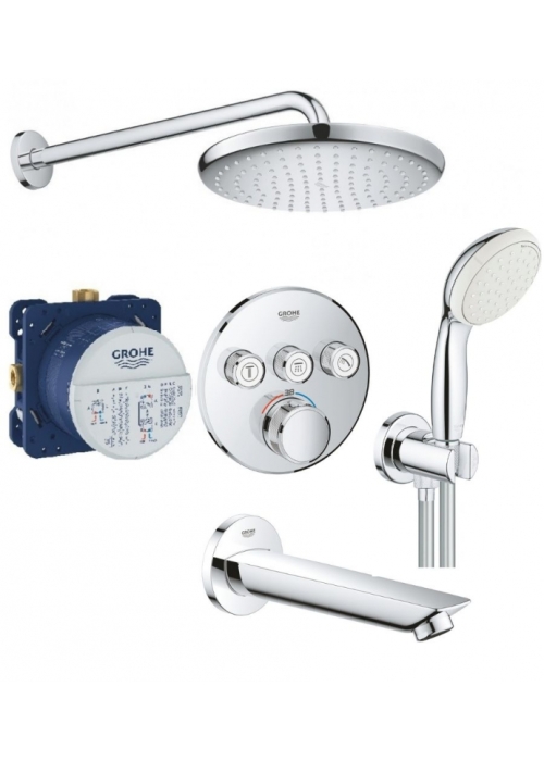 Комплект прихованого монтажу з термостатом Grohe Grohtherm SmartControl UA26416SC2