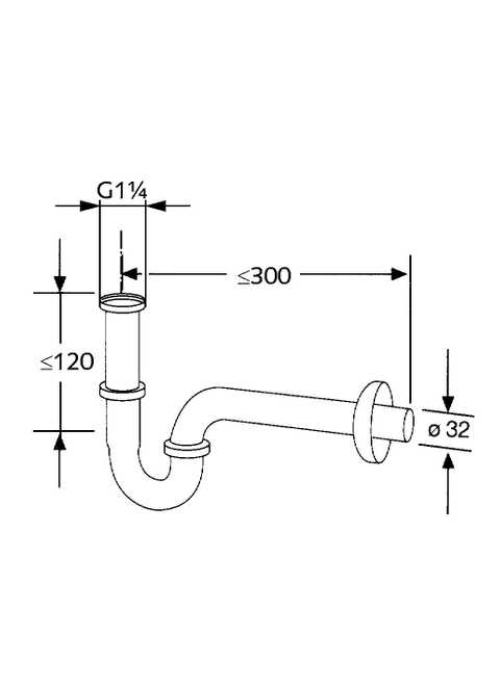 Сифон для умывальника Kludi Ideal (1026505-00)