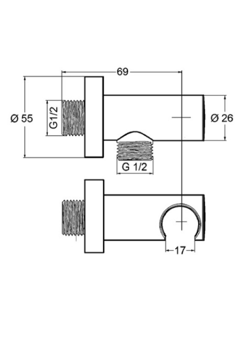 Соединение для шланга Kludi A-QA 6054739-00