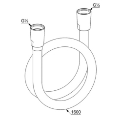 Душовий шланг Kludi Suparaflex 6107239-00