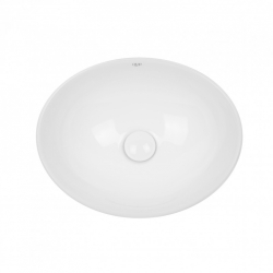 Раковина-чаша Qtap Dove 41x33,5x14,5 White з донним клапаном QT06113078W