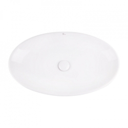 Раковина-чаша Qtap Dove 68x42x12 White з донним клапаном QT0611K160W