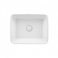 Раковина-чаша Qtap Tern 47,5x37x14 White с донным клапаном QT17112074W