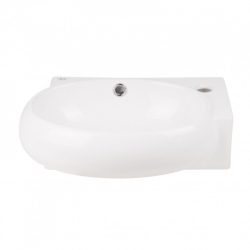 Раковина Qtap Leo 43x29x14 White з донним клапаном QT11115011RW