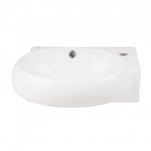 Раковина Qtap Leo 43x29x14 White з донним клапаном QT11115011RW