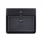 Раковина Qtap Nando LT 50x42x12 Matt black з донним клапаном QT12112173SMBMB