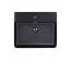 Раковина Qtap Nando LT 50x42x12 Matt black з донним клапаном QT12112173SMBMB