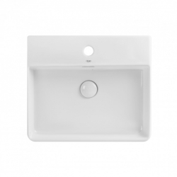 Раковина Qtap Nando LT 50x42x12 White з донним клапаном QT12112173SW