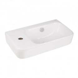 Раковина Qtap Tern 45x26x15,5 White з донним клапаном QT17115117LW