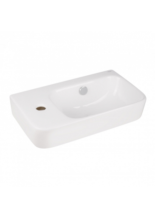 Раковина Qtap Tern 45x26x15,5 White с донным клапаном QT17115117LW