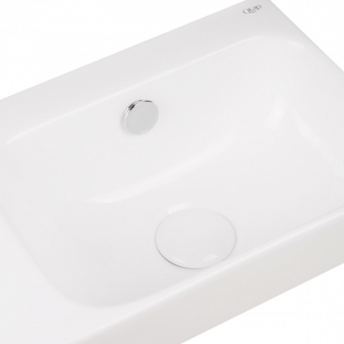 Раковина Qtap Tern 45x26x15,5 White з донним клапаном QT17115117LW