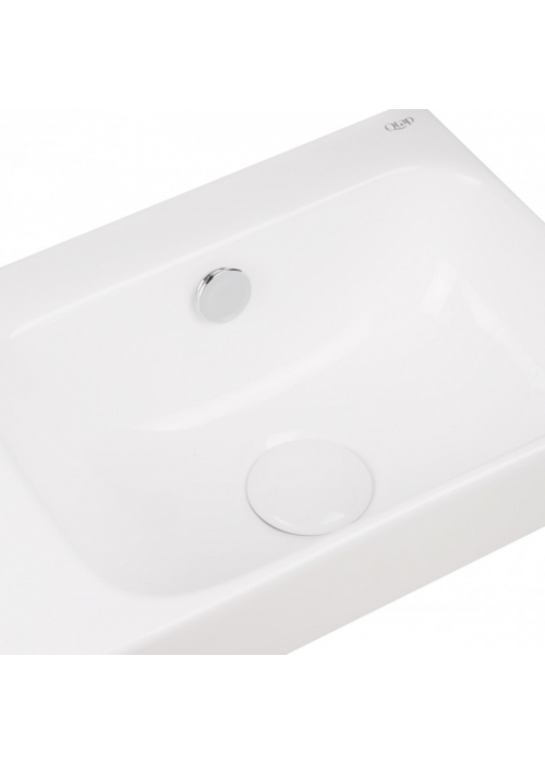 Раковина Qtap Tern 45x26x15,5 White с донным клапаном QT17115117LW