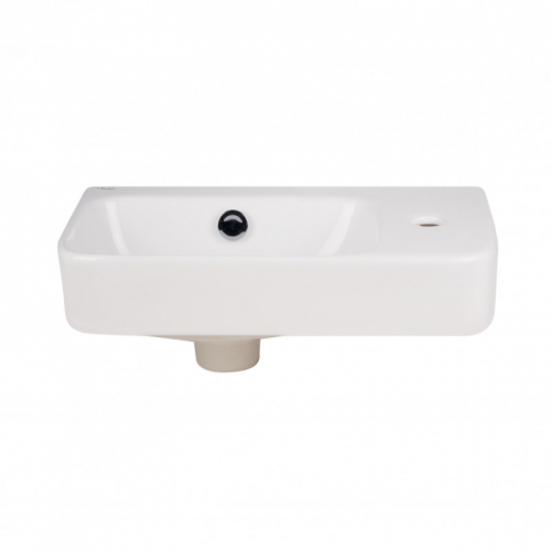 Раковина Qtap Tern 45x26x15,5 White з донним клапаном QT17115117RW