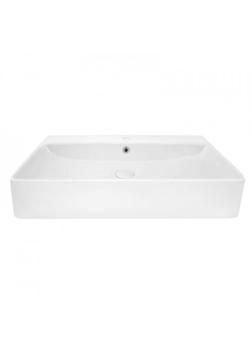 Раковина Qtap Nando 71x42,5x13,5 White с донным клапаном QT1211K427W