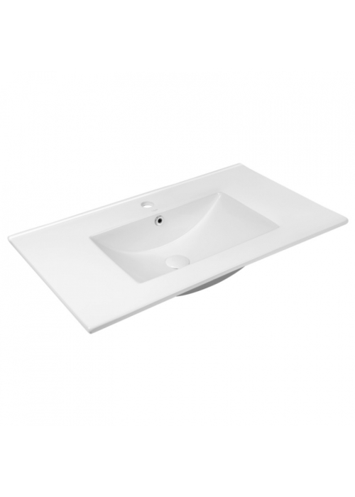 Раковина Qtap Albatross 80x46x18 White с донным клапаном QT01113080CW