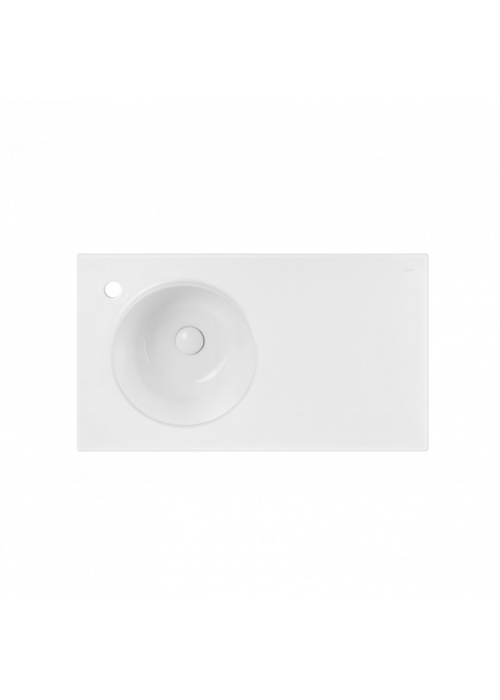 Раковина Qtap Virgo 80x46x30 White с донным клапаном QT1811FL8130ALLW