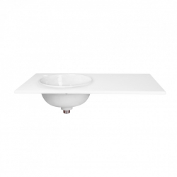 Раковина Qtap Virgo 80x46x30 White с донным клапаном QT1811FL8130ALLW