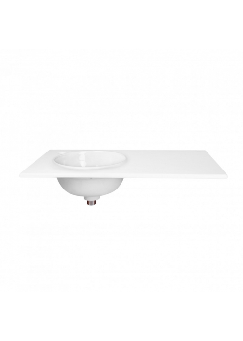 Раковина Qtap Virgo 80x46x30 White с донным клапаном QT1811FL8130ALLW