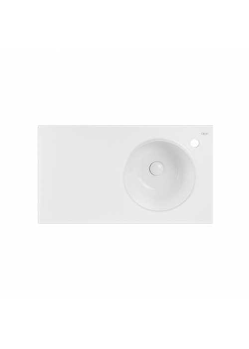 Раковина Qtap Virgo 80x46x30 White с донным клапаном QT1811FL8130ARRW