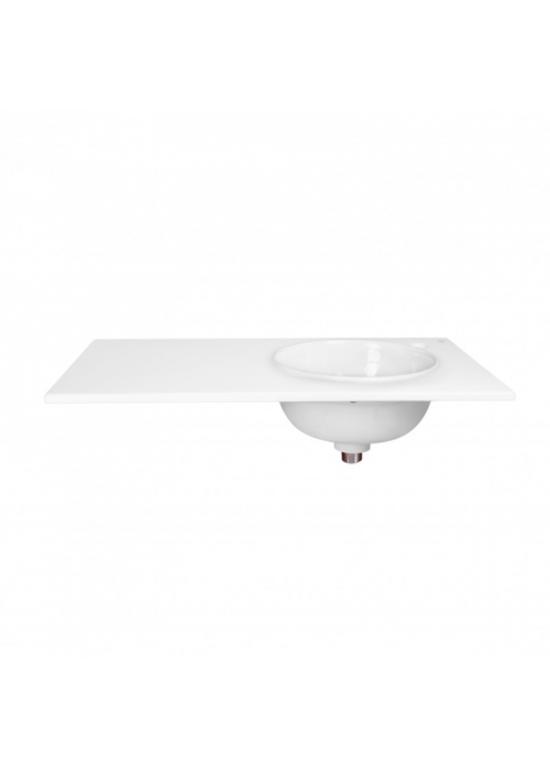 Раковина Qtap Virgo 80x46x30 White с донным клапаном QT1811FL8130ARRW