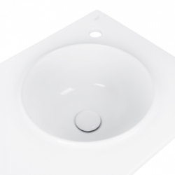 Раковина Qtap Virgo 80x46x30 White с донным клапаном QT1811FL8130ARRW