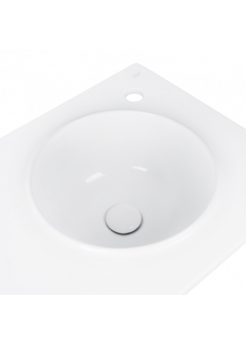 Раковина Qtap Virgo 80x46x30 White с донным клапаном QT1811FL8130ARRW