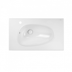 Раковина Qtap Virgo 80x48x16,7 White с донным клапаном QT1811FL8128BRW