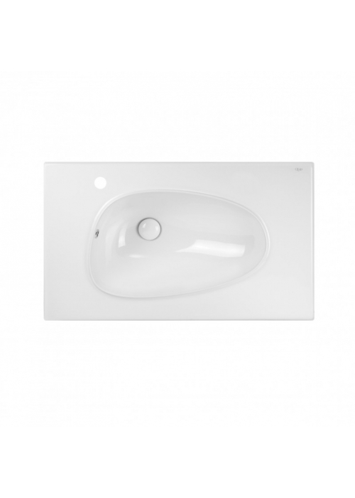 Раковина Qtap Virgo 80x48x16,7 White с донным клапаном QT1811FL8128BRW