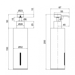 Дозатор для жидкого мыла Qtap Liberty ANT 1152-1 QTLIBANT11521 33943