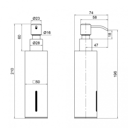 Дозатор для рідкого мила Qtap Liberty BLM 1152-2 QTLIBBLM11522 33935