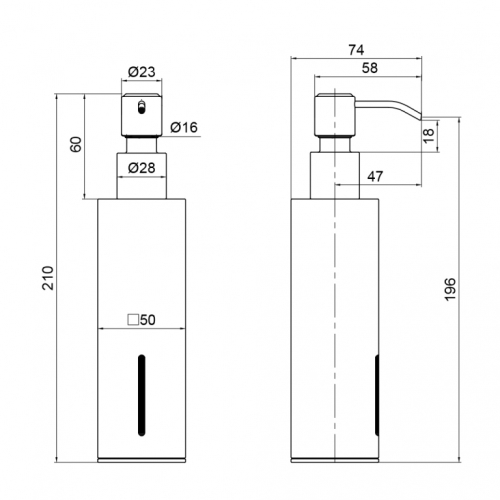 Дозатор для рідкого мила Qtap Liberty BLM 1152-2 QTLIBBLM11522 33935