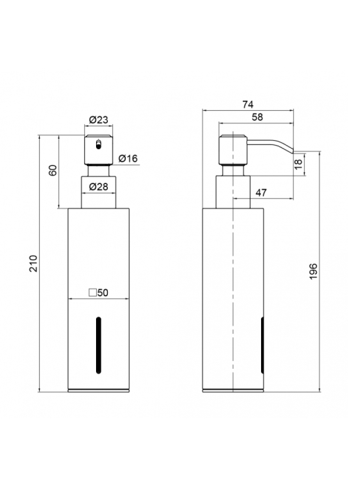 Дозатор для рідкого мила Qtap Liberty BLM 1152-2 QTLIBBLM11522 33935