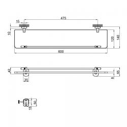 Поличка Qtap Liberty BLM 1153 QTLIBBLM1153