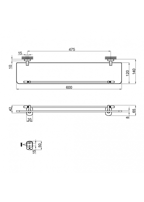 Поличка Qtap Liberty BLM 1153 QTLIBBLM1153