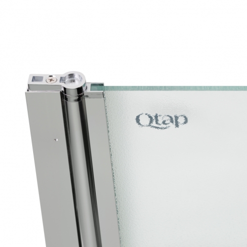 Штора на ванну Qtap Standard CRM407513APL скло Pear 6 мм, 75х130 см, ліва STDCRM407513APL