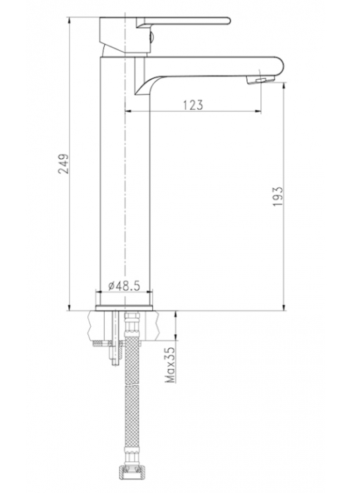 Смеситель для раковины Cersanit Brasco S951-366