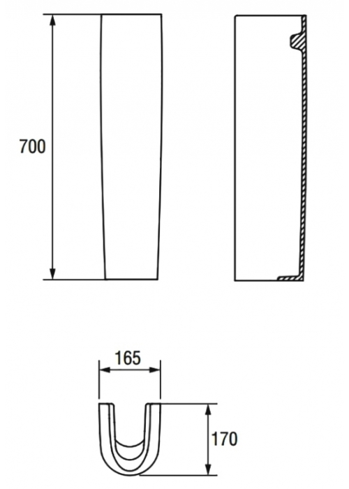 Пьедестал Cersanit DECO K12-014-PT