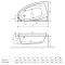 Ванна акрилова RADAWAY RINEIA 150x095 (WA1-31-150x095LS) + ніжки (NWE-68) + сифон R135L