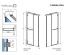 Душевые двери Radaway Carena DWJ 1200Rx1950 хром/прозрачное стекло 34332-01-01NR