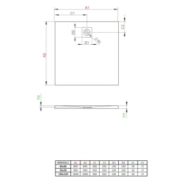 Душовий піддон Radaway Kyntos З 900x900x30 білий HKC9090-04