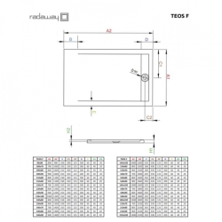 Душовий піддон Radaway Teos F 1200x900x40 білий HTF12090-04