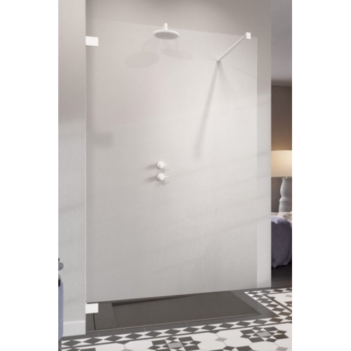 Душова кабіна RADAWAY Essenza Pro White Walk-in 650x2000 білий/прозоре скло 10103065-04-01