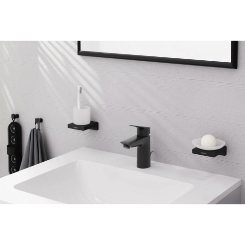 Змішувач Hansgrohe Logis 100 для умивальника, Matt Black (71100670)