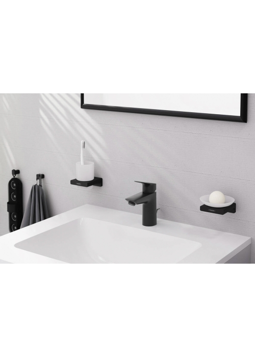 Змішувач Hansgrohe Logis 100 для умивальника, Matt Black (71100670)