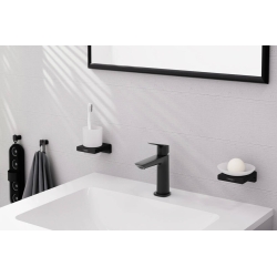 Смеситель Hansgrohe Logis Fine 110 для умывальника CoolStart, без донного клапана, Matt Black (71255670)